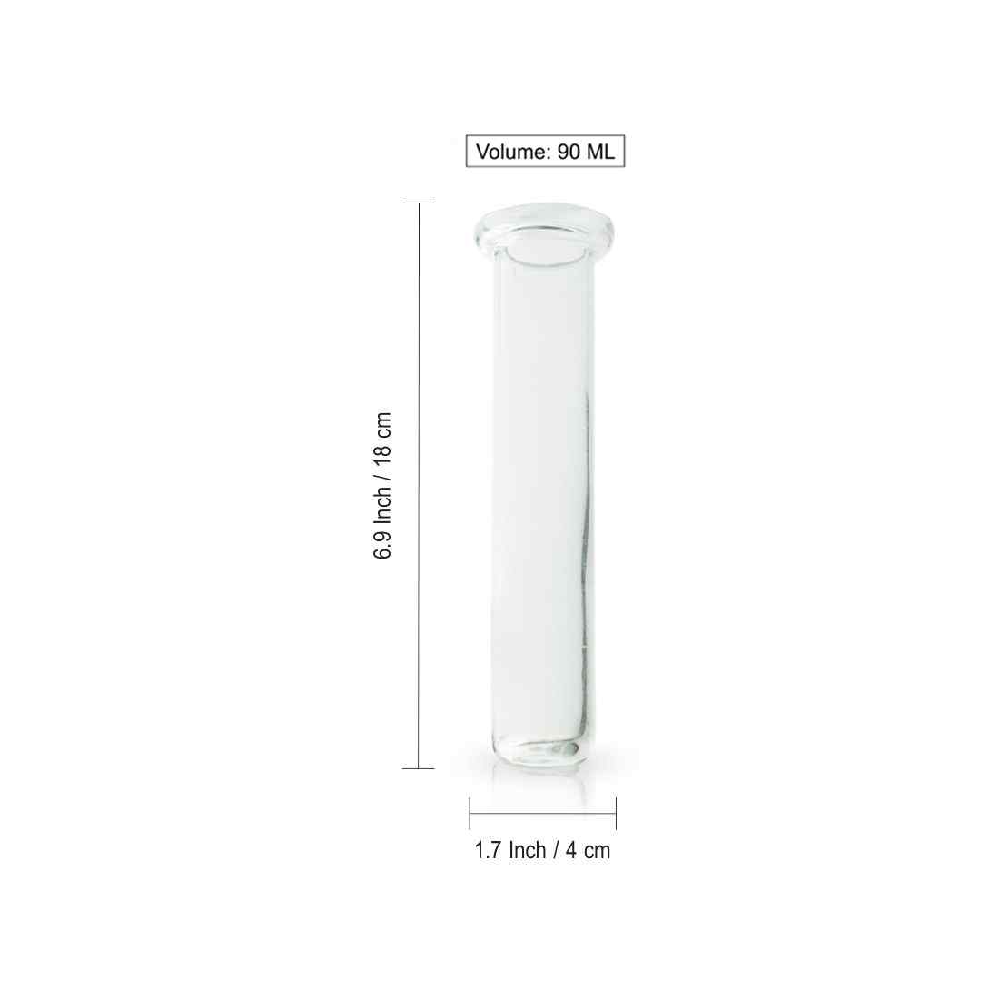 Modern Glass Garden' Test Tube Wall Planter/Vases (17.8 cm | Golden)